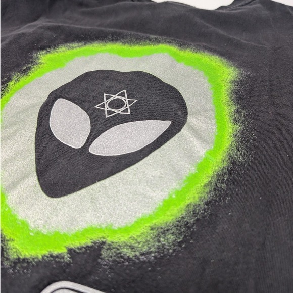 Frequency 8 Gear Men's XL Alien Cybertrance Graphic Tee 90's Rave Made in USA - Picture 4 of 13